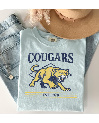Franklin Academy Cougars Est. 1970 -- Comfort Colors