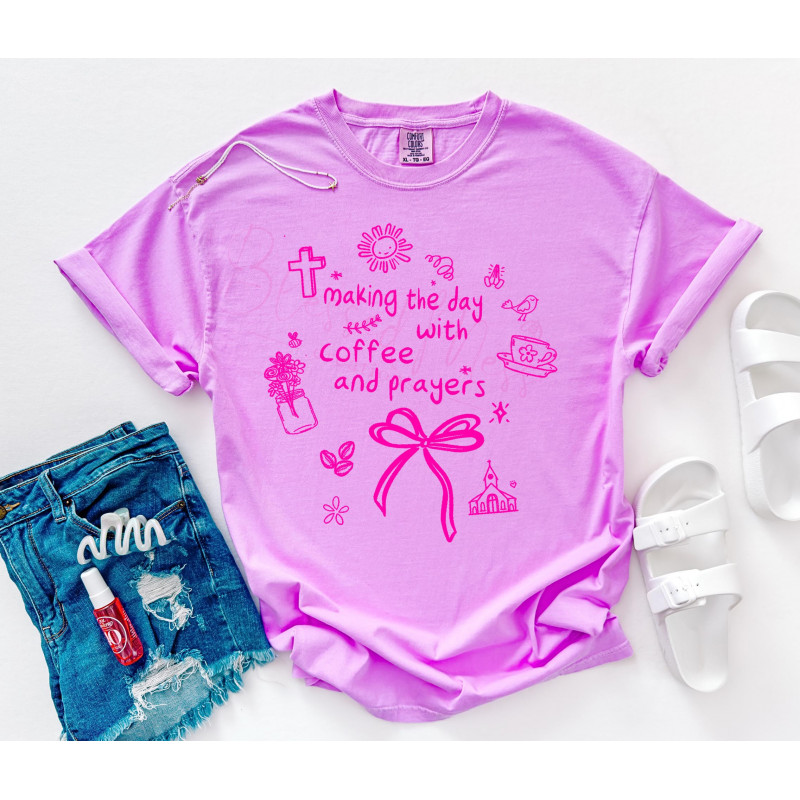 Making the day with coffee and prayers