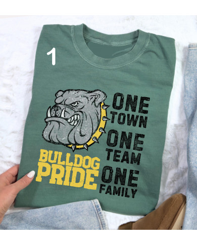 Crowville Bulldog -Comfort Wash tee