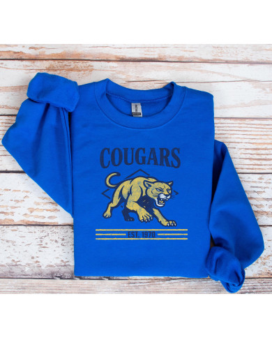 Franklin Academy Cougar Est 1970 Sweatshirt/Hoodie