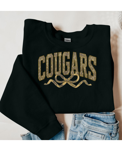Franklin Academy Cougars Camo Bow Sweatshirt/Hoodie