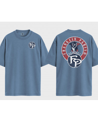 Franklin Parish Distressed Circular Frame - Front and Back